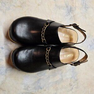 Silent D Georgia slingback clogs